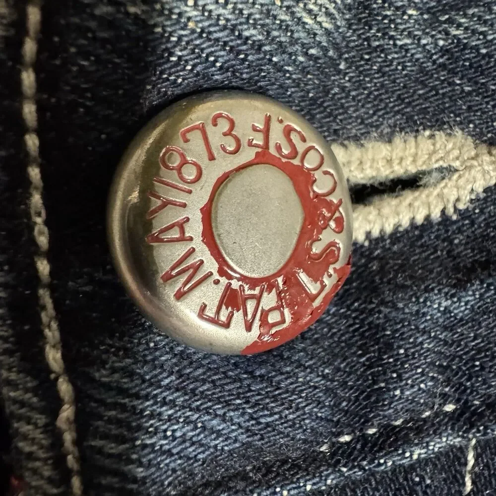 Levi’s Engineered Jeans W32 R111 Tapered Distressed Denim Y2K **UNIQUE - RARE**